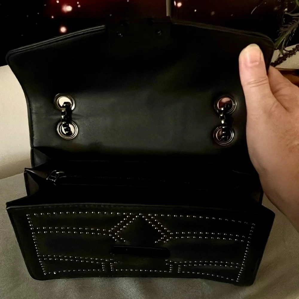 Black Studded Handbag/Crossbody